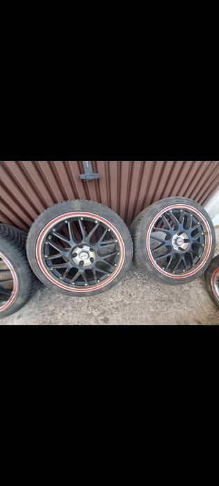 Alufelgi Platin 18 5x112 Czarne Passat Sharan Opony Wielosezonowe 2019
