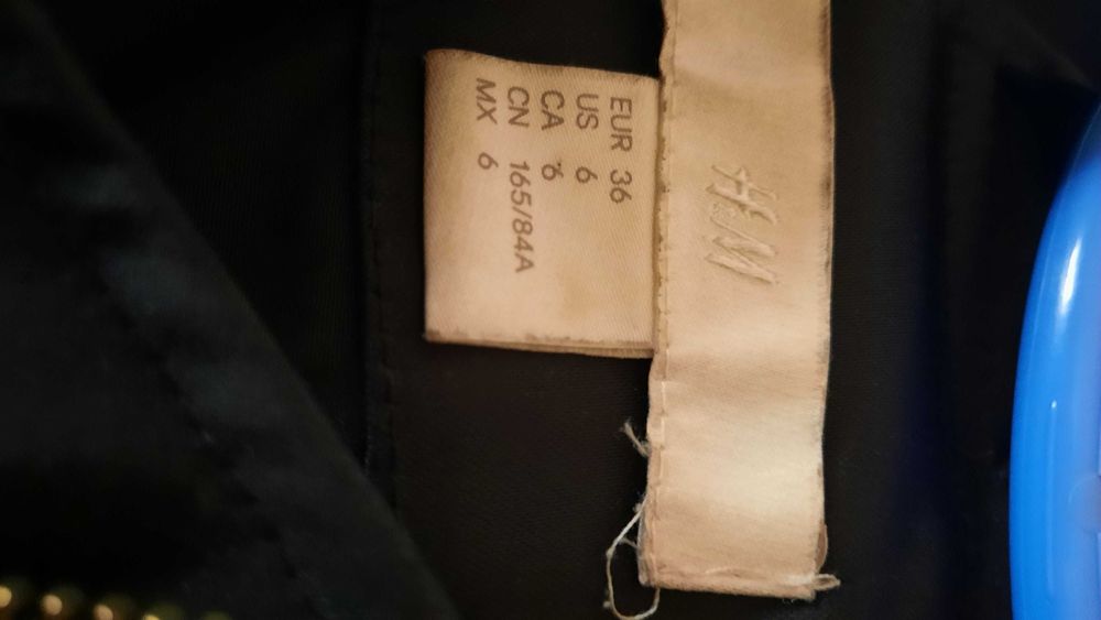 Casaco preto Senhora da H& M ,  tecido suave