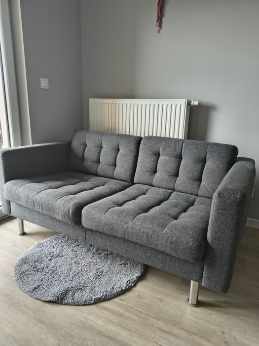Kanapa sofa Ikea landskrona 2-osobowa ciemnoszara