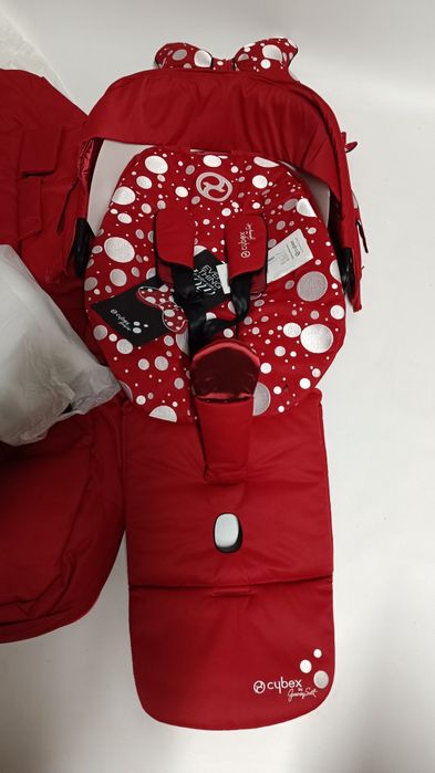 Cybex priam 4.0 Jeremy Scott Petticoat Red tapicerka + śpiwór