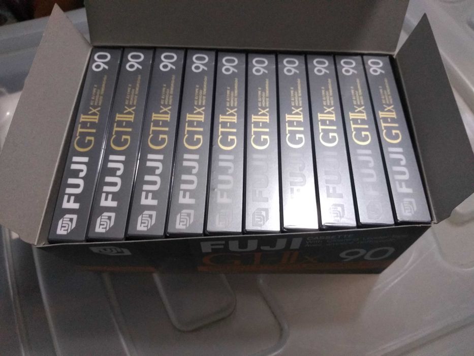 Cassetes de áudio FUJI GT-IIx 90 VINTAGE, NOVAS!