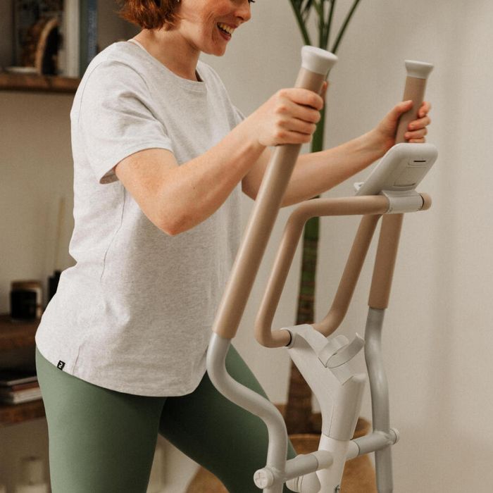 Bicicleta Elíptica Conectada Initial Elliptical 100 Branco