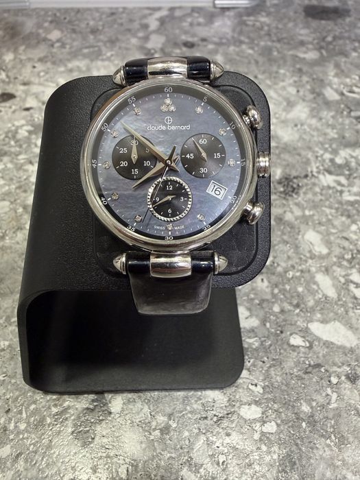 Claude Bernard 10215 жіночий хронограф з синім циферблатом