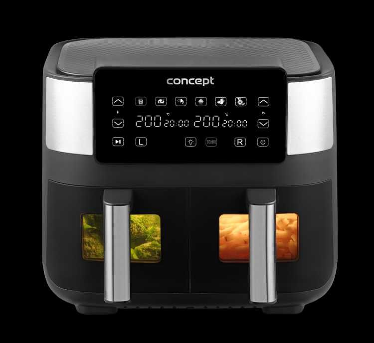 Frytkownica beztłuszczowa Concept FR8000 2850 W 8 l czarna