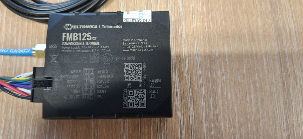 GPS трекер Teltonika FMB125 (EXT) — зовнішні антени, робочий стан