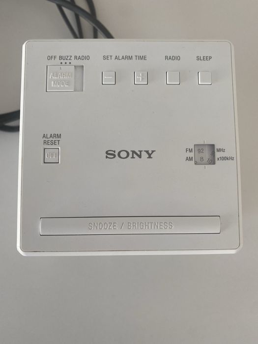 Radio despertador Sony
