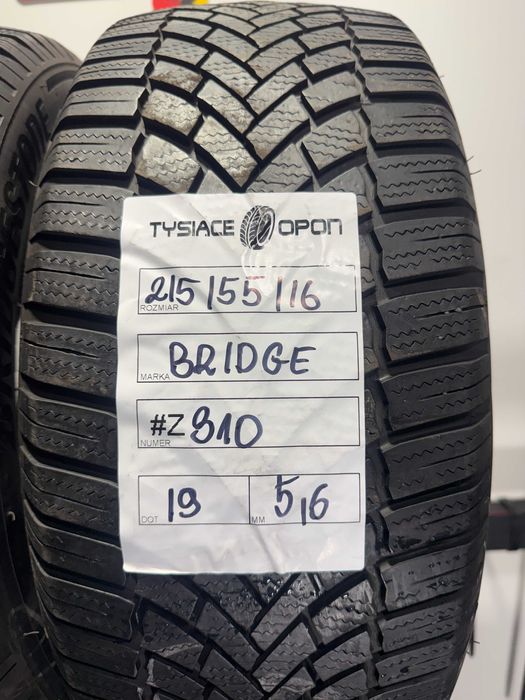 Opony Zimowe 215/55/16 Bridgestone Blizzak #Z310
