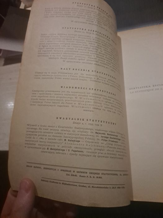 GUS Statystyka życia umysłowego 1934