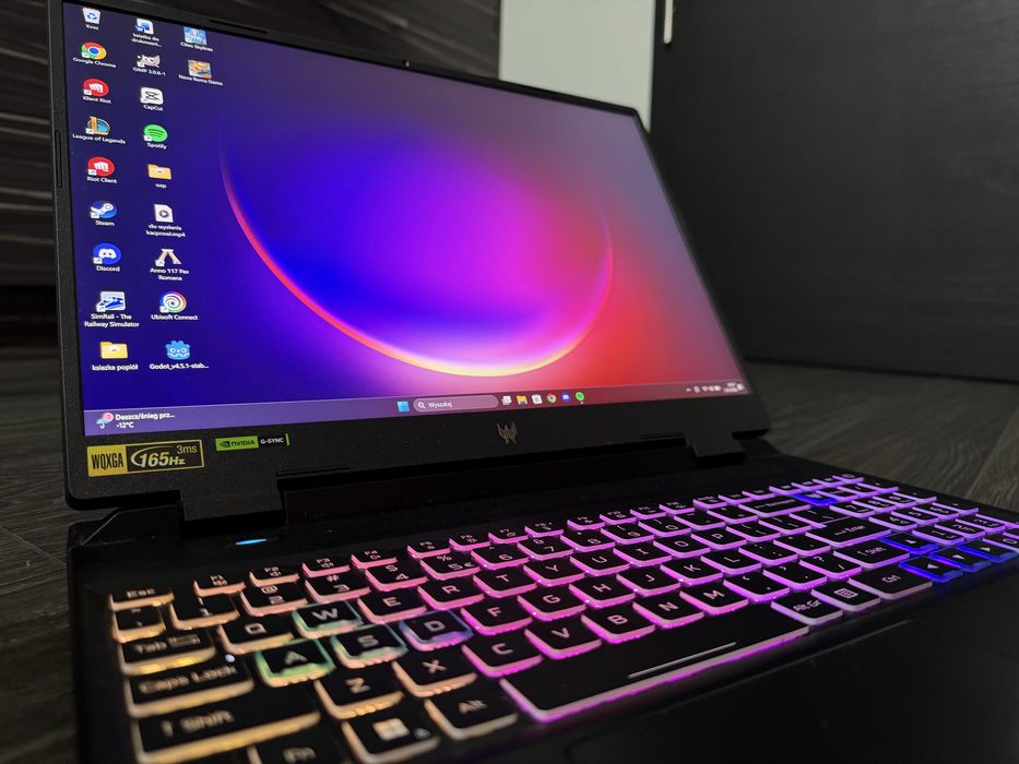 Laptop gamingowy Acer Predator Helios Neo 16 – i9 / RTX / 165Hz