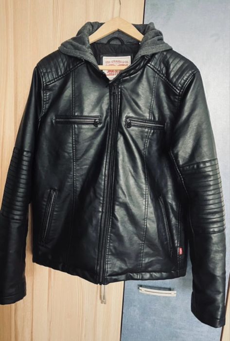 Levis kurtka z kapturem meska M ocieplana