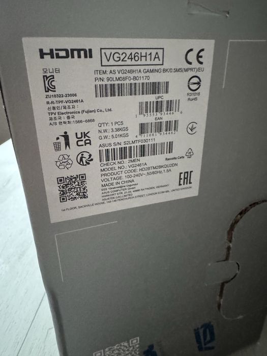 ігровий монітор ASUS TUF Gaming VG246H1A