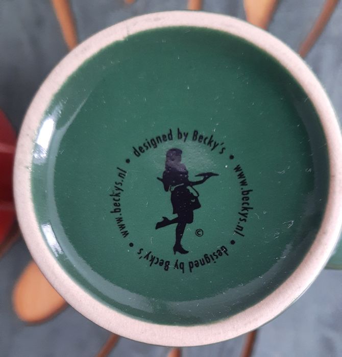 Zestaw 2 kubków świątecznych zielony czerwony Beck's Boże Narodzenie