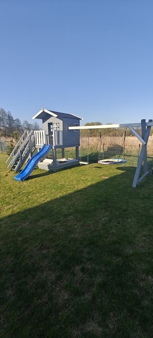 Domek drewniany plac zabaw