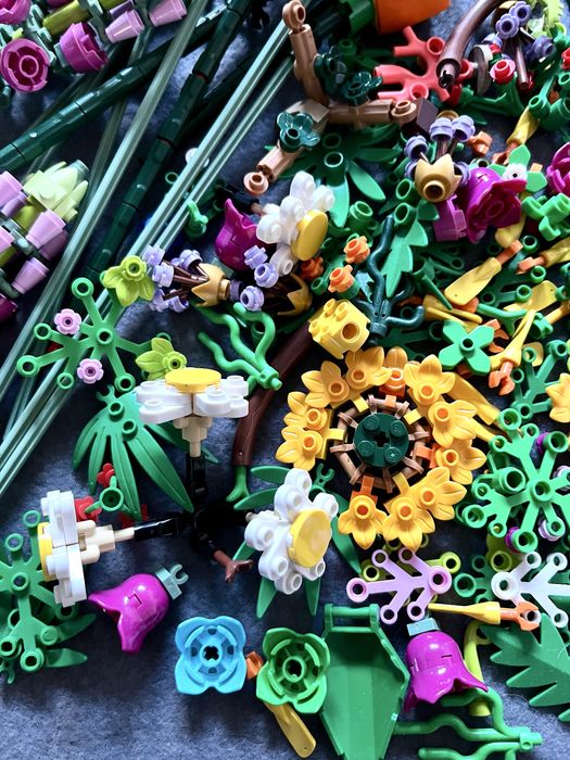 Rośliny Lego liść kwiatek roślinki miks mix
