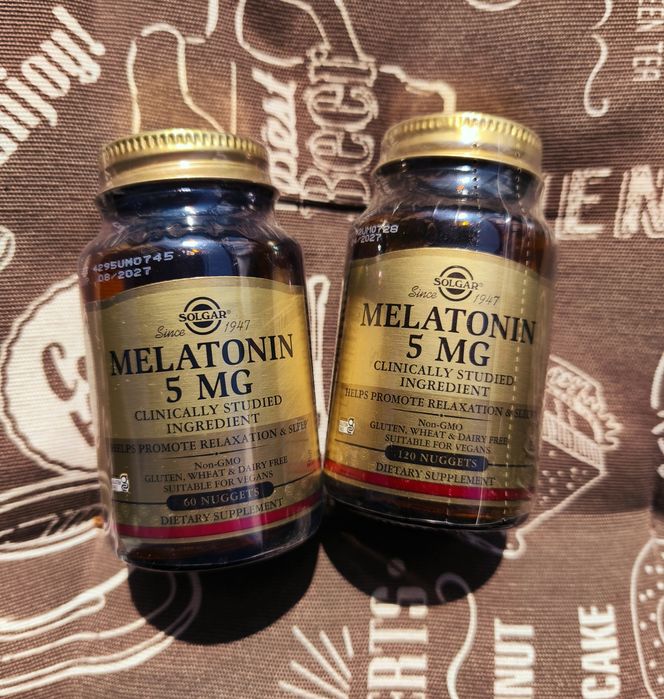 Solgar мелатонін melatonin мелатонин 5 мг для сну 60 120 шт солгар