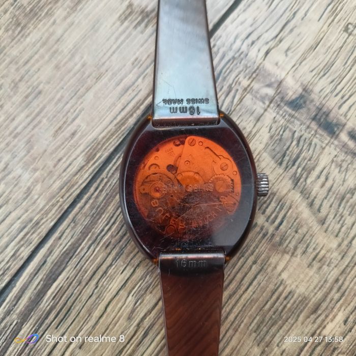 Zegarek Vintage Buler Swiss Made | Space Age Design | Przezroczysta Ko