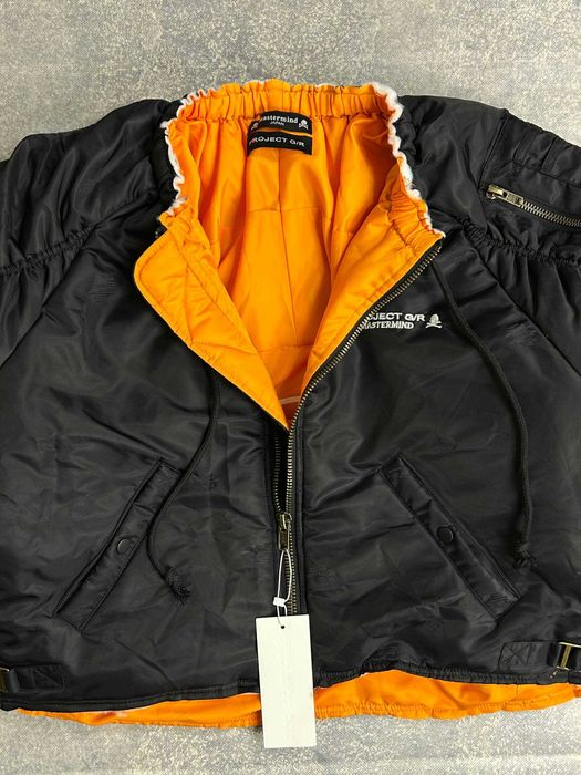 Бомбер Project GR Mastermind MA-1 черный куртка курточка чорний opium