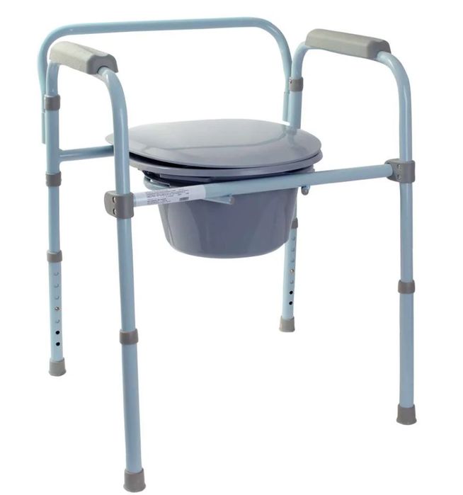 Складаний медичний сталевий стілець-туалет OSD-2120C