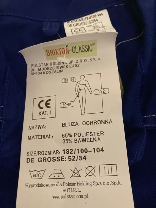 bluza robocza  męska 52/54