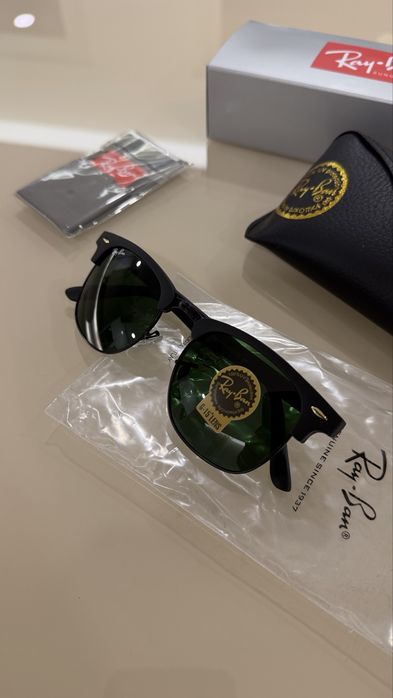 Ray Ban Clubmaster Rb3016 Preto Mate Novos