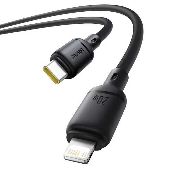 Кабель Baseus Silky Series Fast Charging Data Cable Type-C to Lightning PD 20W 1m Чорний