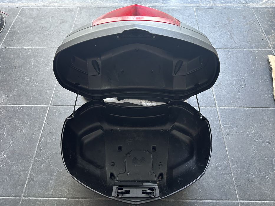 Top Case Yamaha 55L + Encosto de Pendura + Suporte Top Case