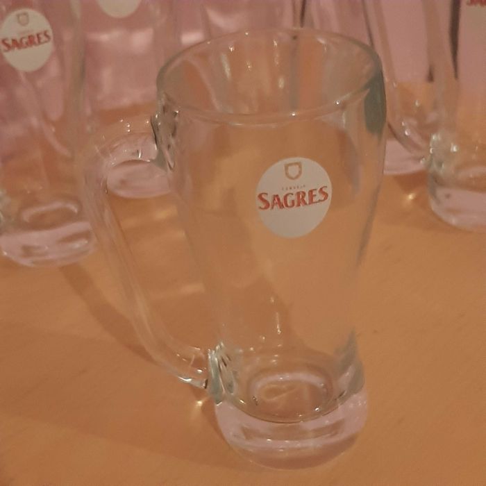 6 Canecas Sagres 0.40cl