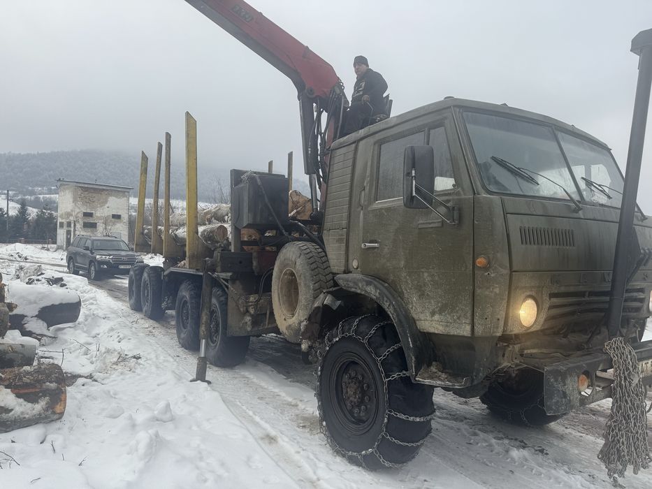 КамАЗ 4310 з маніпулятором(loglift130) лісовоз+причеп розпуск 6х6