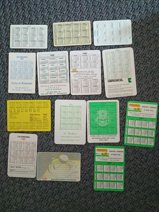 Calendários Vintage