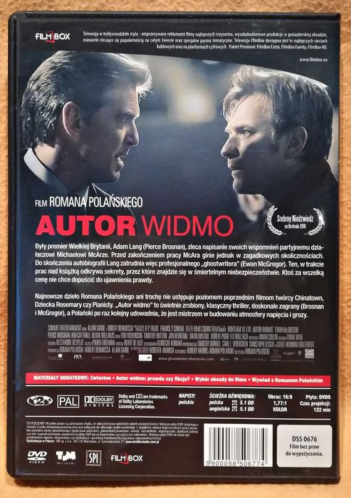 Film DVD - Autor Widmo - Reż. R. Polański