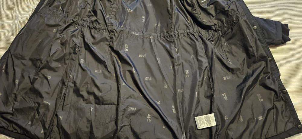 Płaszcz damski Jack Wolfskin czarny rozm S