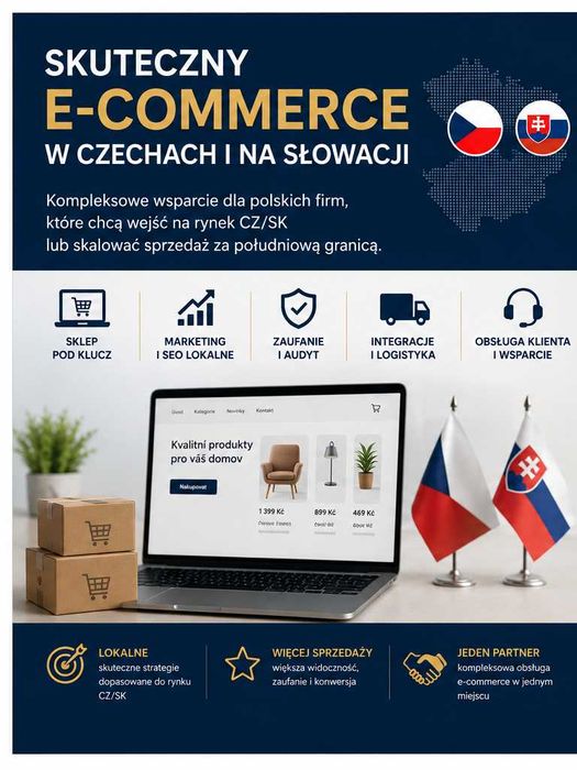 Wdrożenia i marketing e-commerce Czechy/Słowacja (Sklik, Meta, Google, SEO)