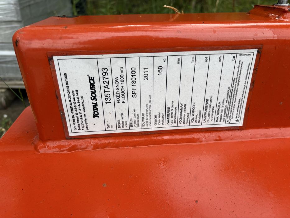 Pług śnieżny TOTALSOURCE SPF180100 – 180 cm, do wózka widłowego
