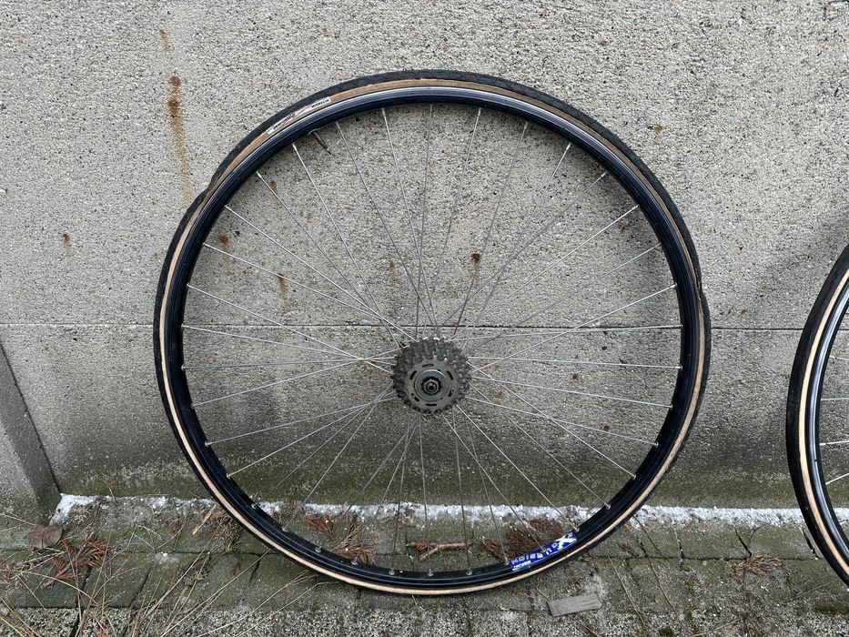 Retro komplet kół rowerowych Campagnolo Record Ambrosio Excursion 662