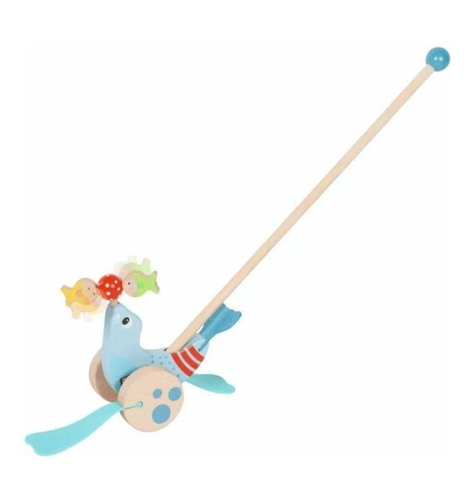 Zabawka do pchania Foka i obrotowe rybki Goki