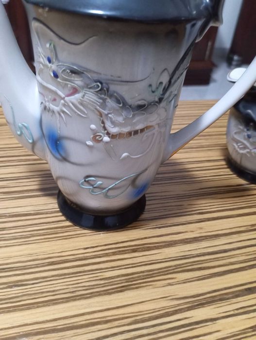 Serviço de café em porcelana