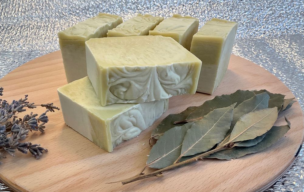 Нежное Мыло для Тела на Говяжем Жире с Лавром Лавандой Камфорой