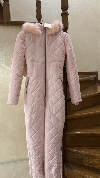 Лижний комбінезон , missguided Ski seam detail bodysuit in pink НОВИЙ