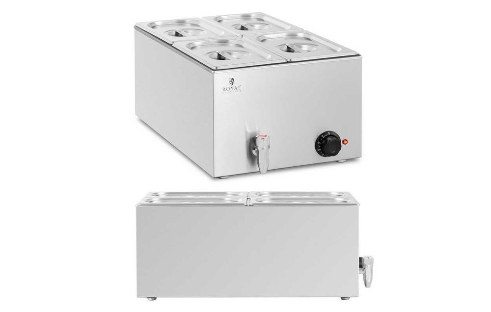 BEMAR Royal Catering Podgrzewacz Elektryczny 4 pojemniki Bufetowy