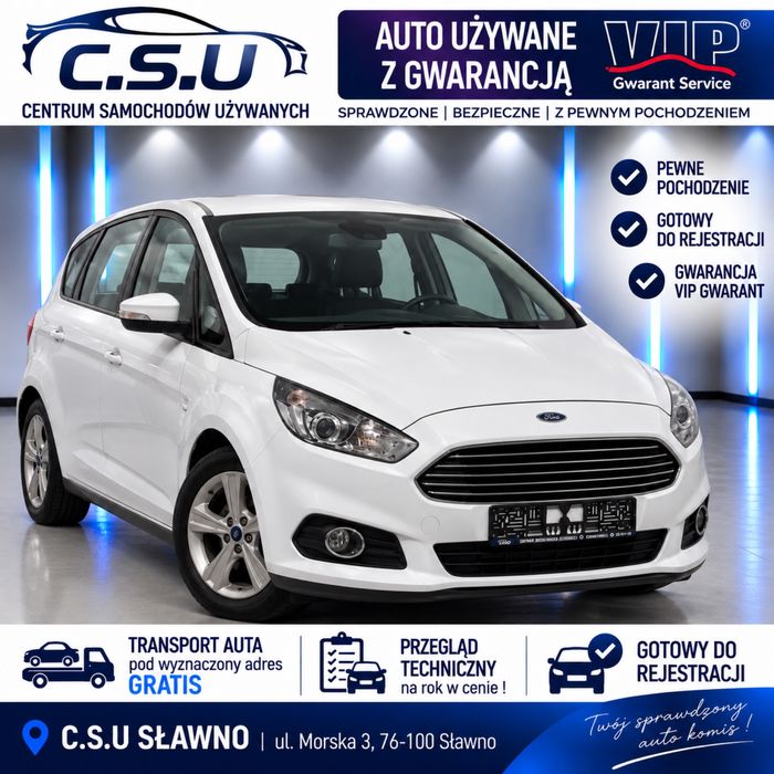 Ford S Max 2.0 2016 r Zarejestrowany Ubezpieczony Gotowy do jazdy