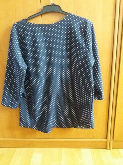 Bluzka damska koszulówka nowa bez metki granatowa XL 42 44
