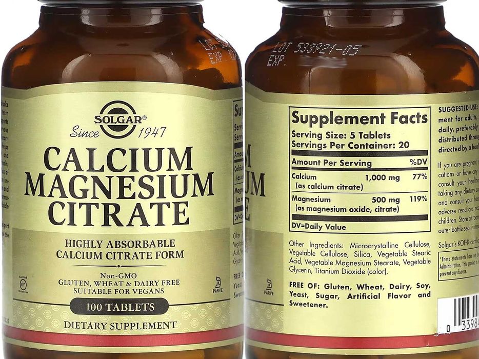 Кальцій цитрат вітамін D3 21st Century Mason Natural Factors NOW Foods