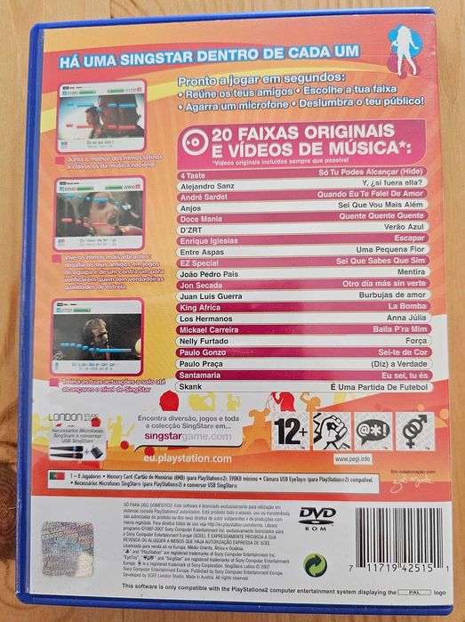 5 jogos Singstar e Sing it