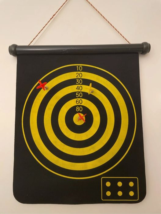 2 alvos em 1 de tiro aos dardos