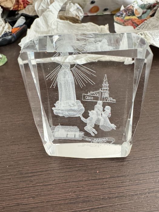 Lembrança de vidro de Fátima