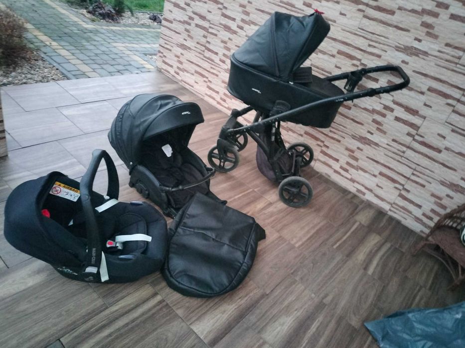 Wózek 3w1 skórzany