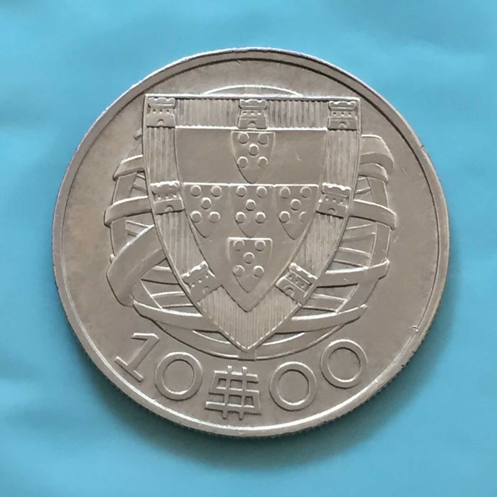 10 escudos 1933 - prata