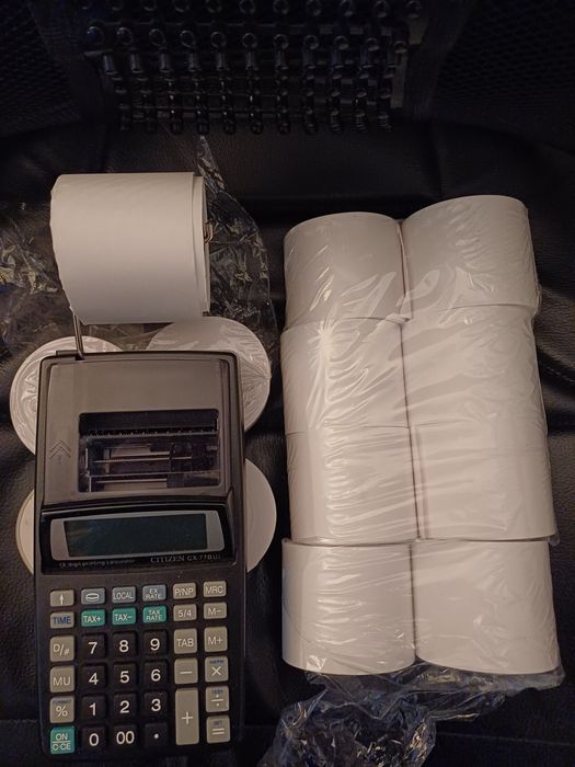 Calculadora Citizen + 13 rolos