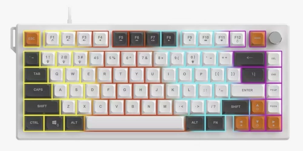 AJAZZ AF82 Проводна USB 75% Компактна Мембранна Клавіатура