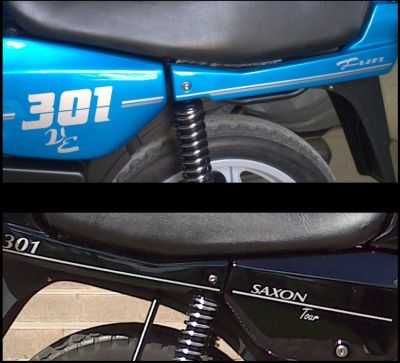 naklejki MZ Saxon Tour Fun Sportstar Roadstar 301 500R Silver Star